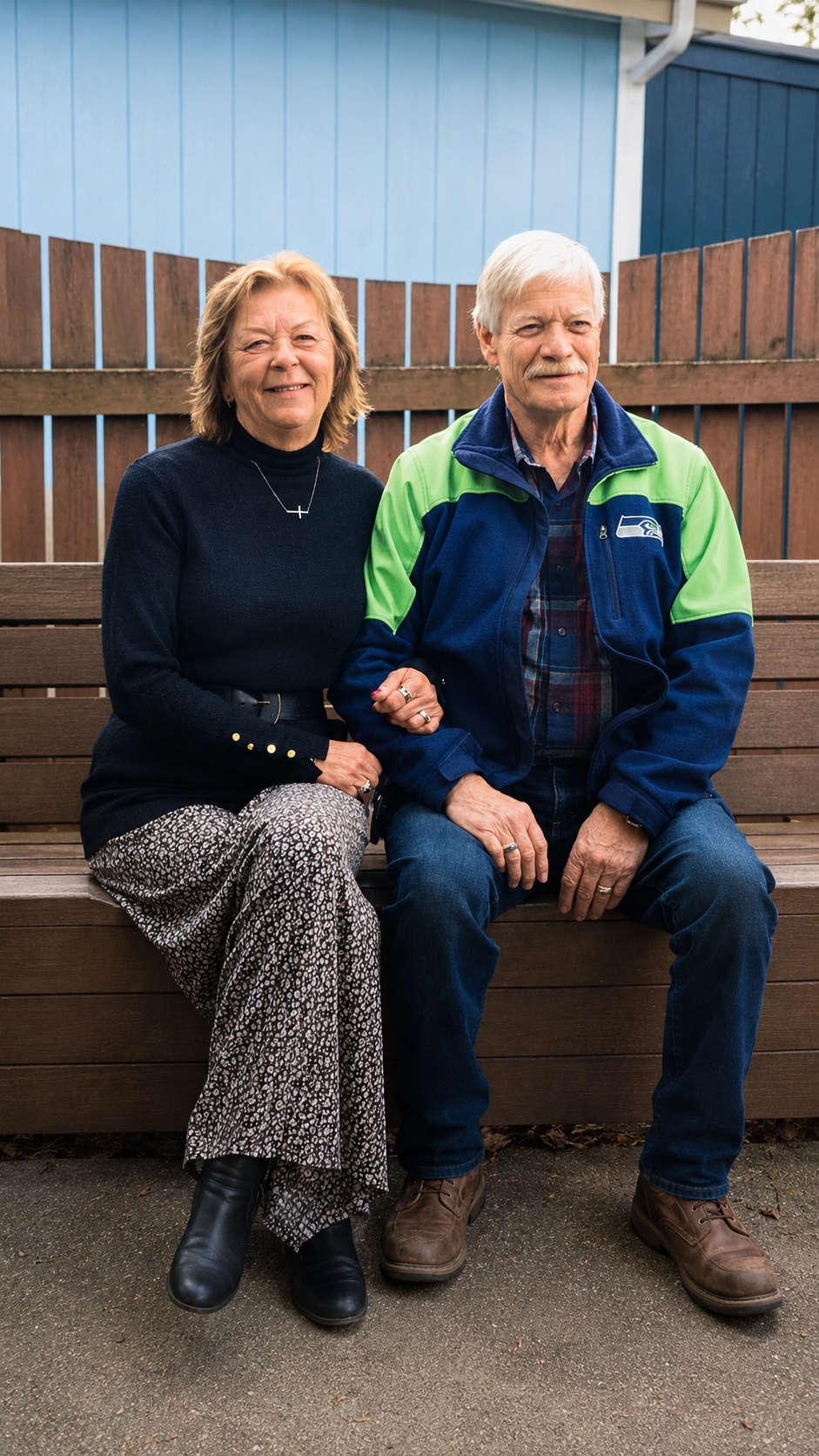 Gail and Bob - the still photo their family shared